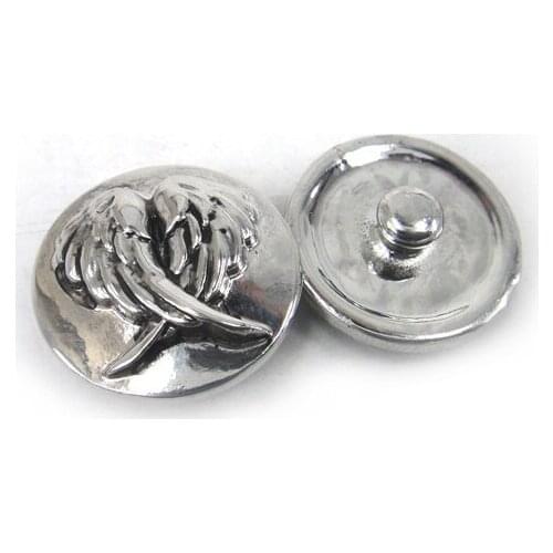 MOODPC Free drop shipping 1.8-2cm alloy Angel wings design charm DIY button metal charms
