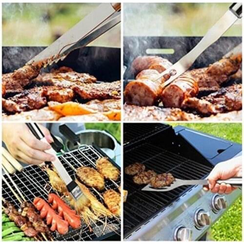 Color You 6-Piece BBQ Tool Set Stainless Steel Grill Accessories Outdoor Kit of