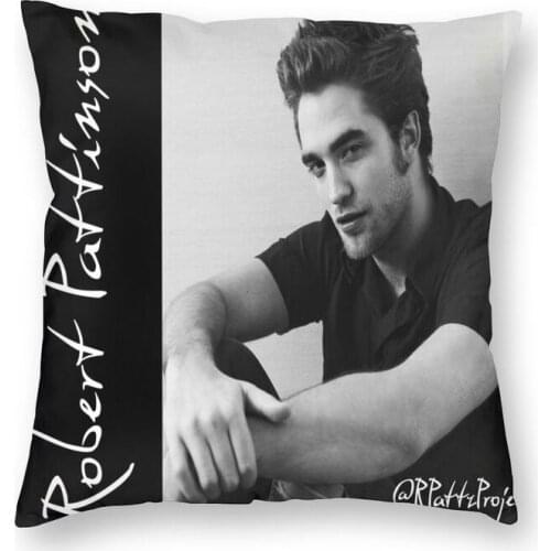 Charm Robert Pattinson Cushion Cover 45x45 Home Decor Print Throw Pillow Case for Living Room Two Side