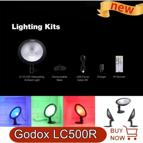 GODOX CL10 Photography Light,LED Webcasting Ambient Light ,Selfie Ring Light Dimmable Camera Lamp For Makeup Video Live Studio