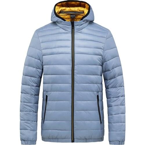 Autumn Winter Parkas Jacket Men Korean Fashion Hooded Collar Windbreaker Coat Men Jaqueta Masculina Military Jacket Outerwear