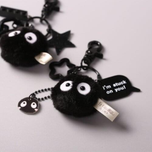 Dust Bunny Soot Sprite Plush Keychain