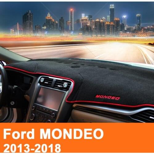 Car Dashboard Avoid Light Pad Instrument Platform Desk Cover Mat Carpet LHD for Ford Mondeo Fusion 2013 2014 2015 2016 2017 2018