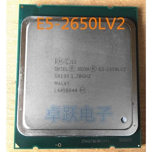 Intel Xeon E5-2650LV2 CPU SR19Y 1.70GHz 10-Core 25M LGA2011 E5 2650LV2 E5 2650L V2 processor