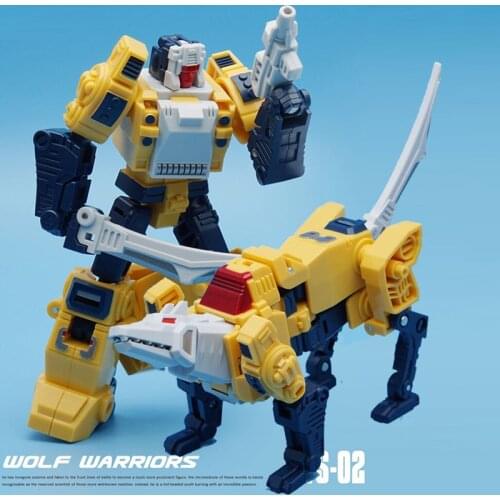 MFT Transformation G1 Robot Weirdwolf VS-02 VS02 Headmasters HEAD WERRIOR Pocket War Series Wolf Mode Action Figure Kids Toys
