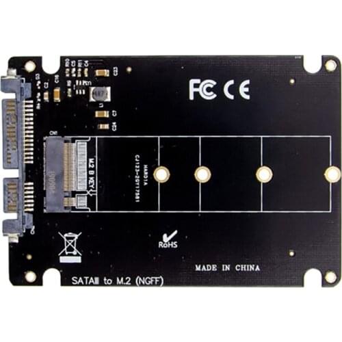SATA to M.2 NGFF SSD Adapter Card SATA to M.2 Key B Adapter Expansion Card for PC Laptop