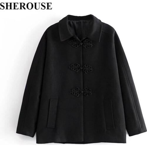 Женские элегантные пальто Sherouse China At AliExpress