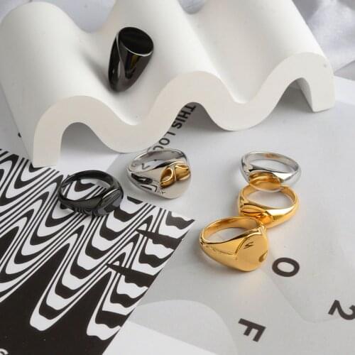 Summer Style Smooth Lady or Mens Rock Punk Cool Fashion Individuality Signet Ring For Man Woman Party Jewelry Not Fade