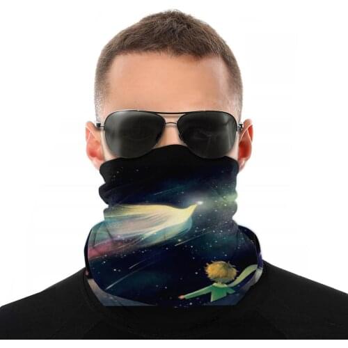 The Little Prince Magic Scarf Neck Face Mask Unisex Fashion Tube Mask Neck Bandana Multi-functional Headwear Biking Hiking