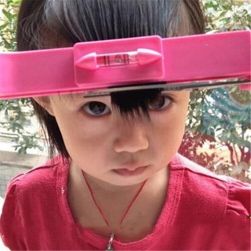 1PC DIY New Women Hair Trimmer Fringe Cut Tool Clipper Comb Guide for Cute Hair Bang Level Ruler Hair Accessories 2 Colors