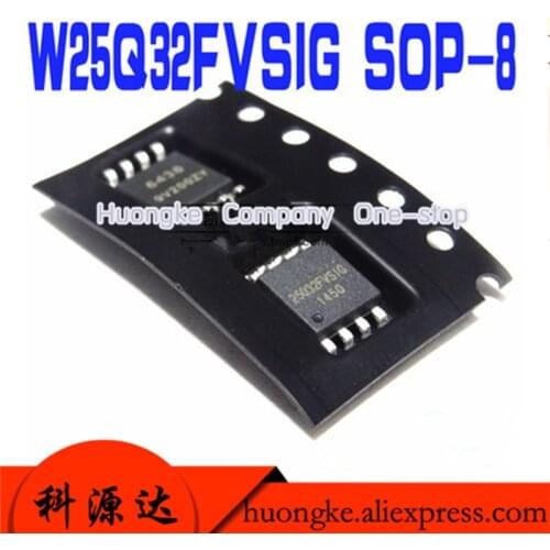 1PCS/LOT W25Q32FVSIG W25Q32BVSIG 25Q32FVSIG 25Q32BVSIG 25Q32 SOP8 Original IC chip Chipset BGA In Stock