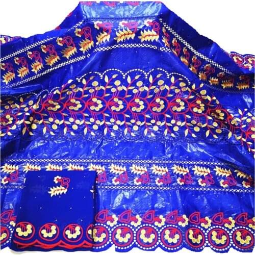 Bazin Riche 2021 Nouveau African Lace Fabric High Quality 100%Cotton Fabric Jacquard Bricade Fabrics 5yards y69-17