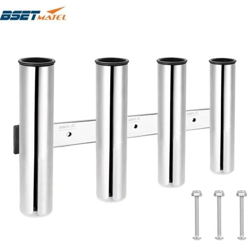 4 Tubes Link stainless steel 316 fishing rod holder fishing rod rack socket for marine fishing box kayak boat yacht