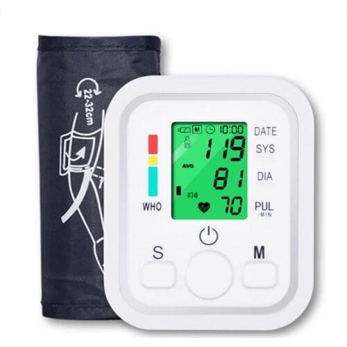 Automatic Digital Upper Arm Monitoring Heart Beat Rate Pulse Meter Tonometer Sphygmomanometers Pulsometer
