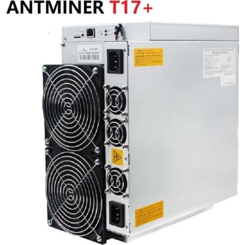 Bitmain Antminer T17+ 58T 64T High Hash Rate SHA-256 3200W Asic T17 Plus Miner With Power Supply