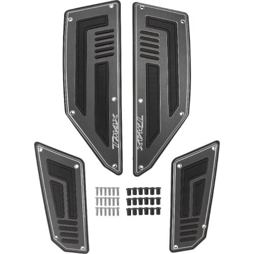 For Yamaha TMAX530 2012-2016 T-MAX 530 XP530 Motorcycle Front And Rear Footrests Foot Pedals Anti-Slip Mat Footboard Steps Plate