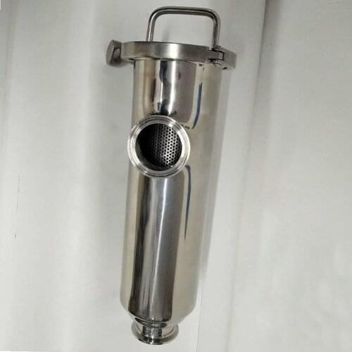 19/25/32/38/51mm Sanitary Angle Filter Tri Clamp Strainer Stainless Steel SS304 Food Grade Filter
