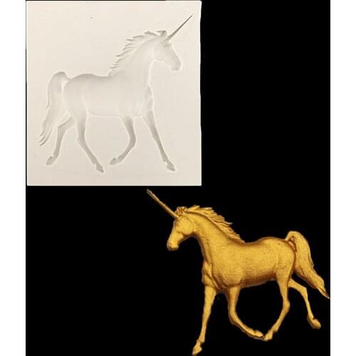 Licorne Liquid Silicone Mold Sugar Cake Mold DIY Baking Tool K090