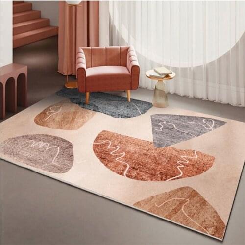 Geometric Modern Big Area Rugs Blue Large Carpets Rugs for Bedroom Living Room Parlor Kichen Floor Mats Non-slip Kids Play Mat