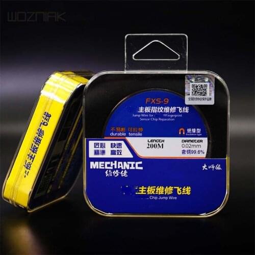 Wozniak Insulation Jump Wire For Iphone Fingerprint Sensor Chip Motherboard Repair Dedicated FXS9 0.02mm 200M 500M Flying Line