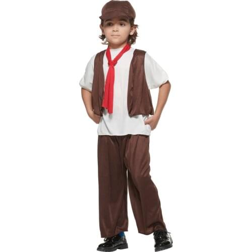 Victorian Poor Schoolboy Costume Victorian Poor Boy Cosplay 2021 New Arrival Halloween Costume Purim Carnival Party Outfit