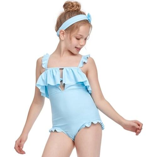 Family Matching Childrens Sport Style Swimsuit Cute Swimsuit Swimwear Girls Breathable Skin-Friendly Swimsuit