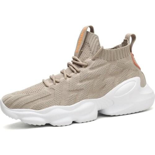 Mens Lightweight New Mesh Running Sneakers Summer Comfortable Large Size Non-slip Round Toe Low-top Breathable Casual Shoes