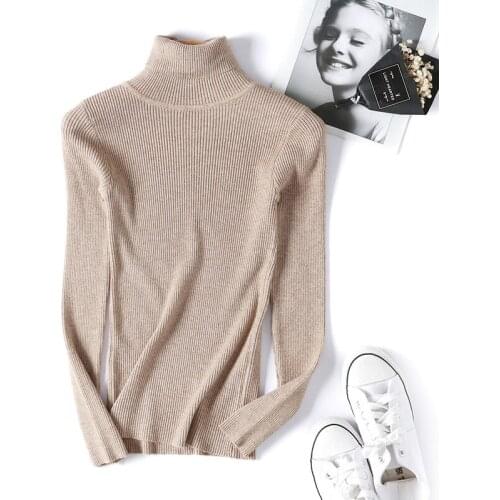 Urifens 2021 New Autumn and winter high collar sweater Slim Women Sweaters Long-sleeved Thick Turtleneck Sweaters P22