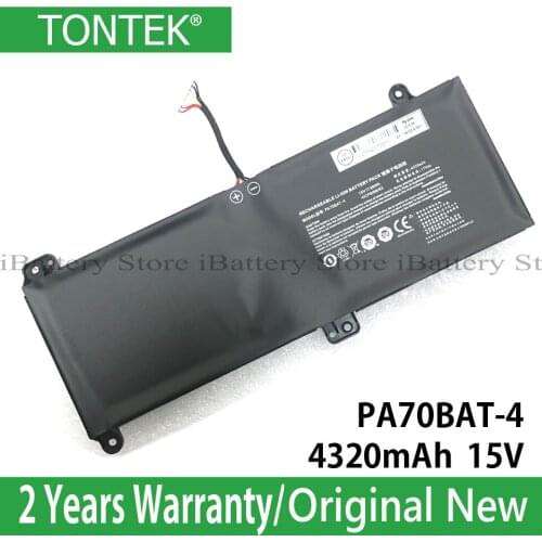 Genuine PA70BAT-4 Battery For Clevo PA70HS PA71HS HASEE PA71HP PA71HP6 6-87-PA70S-61-B01 G97E G99E Laptop Series AKKU