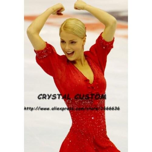 Girls Ice Skating Dresses Graceful New Brand Figure Skating Dresses For Competition DR4188