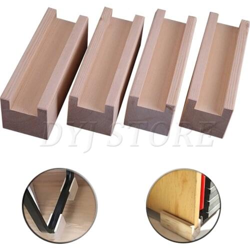 2/4Pcs Furniture Lifter, Wood Bed Table Desk Risers, For 1.8cm 2cm 2.5cm 30cm Groove Width Furniture Feet Up to 5cm Lift