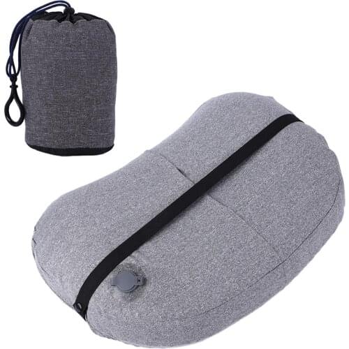 Portable Inflatable Pillow Compressible Travel Folding Air Cushion Sleeping Gear For Outdoor Camping Hiking Tourism Sleep