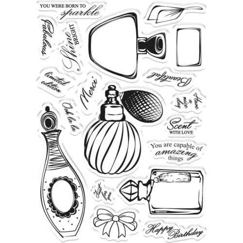 Perfume Transparent Clear Silicone Stamp/Seal for DIY scrapbooking/photo album Decorative clear stamp A1515