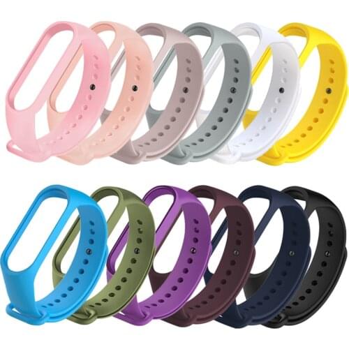 Strap for Xiaomi Mi Band 6 5 Sports Replacement With Replacement Silicone Wristband Bracelet Strap For Xiaomi Band 6 5 4 3