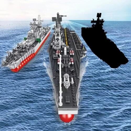 World Warship Series 1:275 Minsk Aircraft Carrier Building Block Bricks Frigate 3D Molde Big Destroyer Ship Assemble Toy For Boy