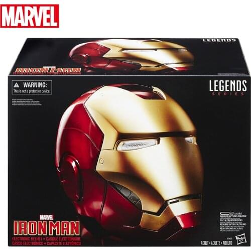 Avengers Marvel Legends Iron Man Electronic Luminous Helmet Superhero Mask For Collectors Fans Cosplay Halloween Gift B7435
