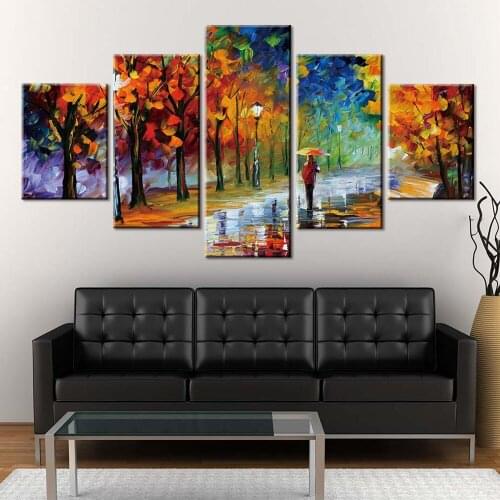 Modern Walk In The Woods Trees Poster Print Canvas Painting Pictures Home Wall Art Decoration Home Decoration Wall Art