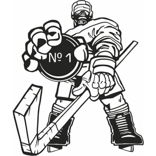 Ice Hockey Sticker Puck Car Decal Ice Sports Posters Vinyl Wall Decals Pegatina Decor Mural Car Ice Hockey Wall Decal