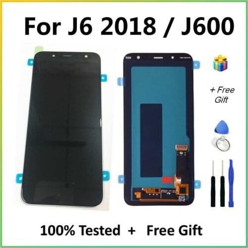 Super AMOLED LCD For Samsung J6 2018 LCD Display Touch Screen Digitizer Assembly For Samsung Galaxy J6 J600 J600F LCD
