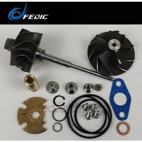 Turbocharger shaft and wheel + repair kit GT2260V 753392 Turbo rotor assembly for BMW X5 3.0D E53 160Kw 218HP M57N 2003-2007