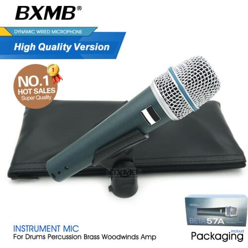 High Quality BETA57A Professional Super-Cardioid Dynamic Instrument BETA Wired Microphone 57A For Performance Drums Percussion