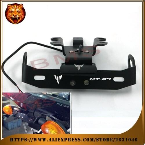 Motorcycle Tail Tidy Fender Eliminator Registration License Plate Holder frame LED Light For YAMAHA MT07 MT-07 2014 2015 2016