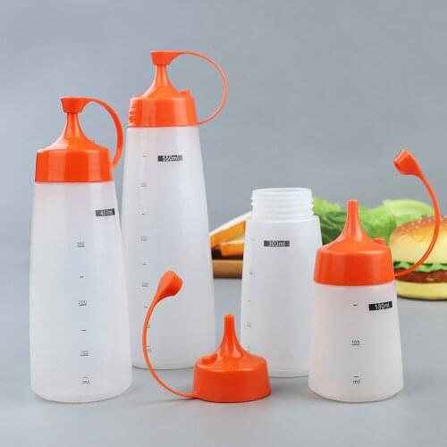 Pointed Nozzle Kitchen Tomato Sauce Seasoning Oil Small Durable Salad Dressing Cap Buckle Easy Use Jam Dinnerware Squeeze Bottle