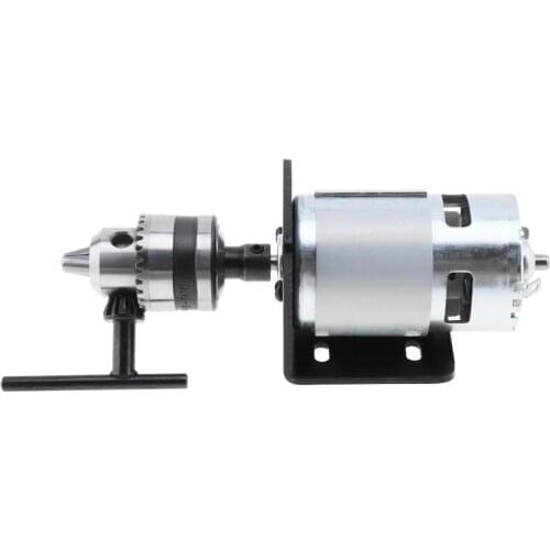 1set 12-24V 775 Lathe Press Motor with B10 Drill Chuck and Mounting Bracket