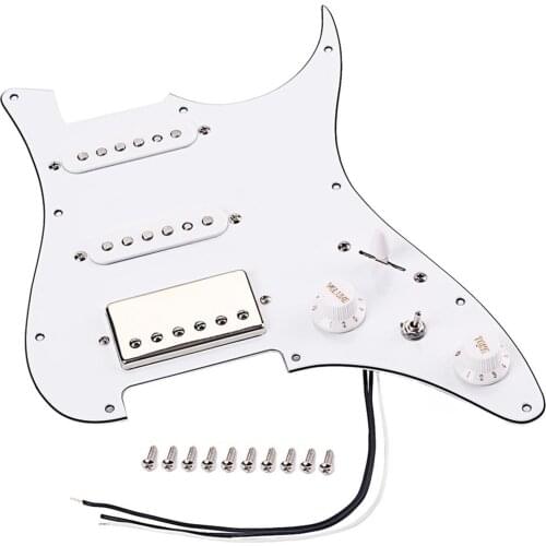 1 set of guitar pickups SSH Alnico pickup cable assembly Humbucker bridge pickup with single cut converter for ST