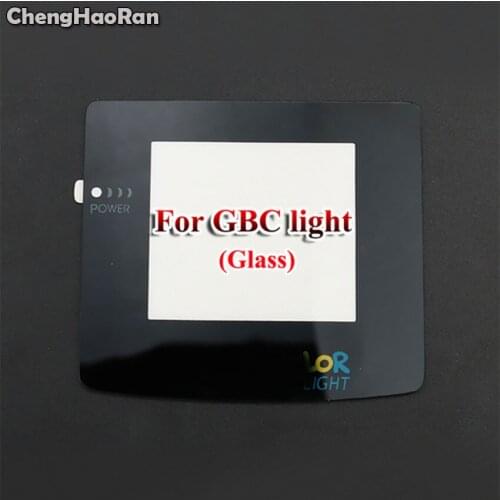 ChengHaoRan 10pcs Glass Lens for Nintend GBC Light Screen Glass Lens for GameBoy Color LIght Lens Protector With Adhensive