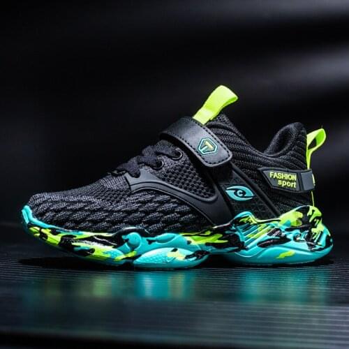 2020 New Style Girls Running Shoes Mesh Breathable Kids Sneakers Childrens Outdoor Sport Shoes Lightweight Trainers for Child