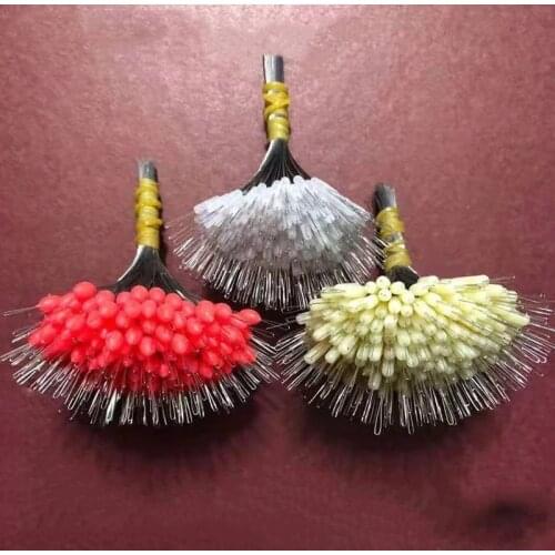 300pcs/lot Float Transparent Rubber Stopper 3 Size Fishing Bobber Stopper Float Cylindrical Space Bean Fish Line Accessories