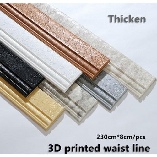 3D Three-Dimensional Wall Stickers Self-Adhesive Panel Corner Decoration Panel Foam Wallpaper Living Room Home Decoration