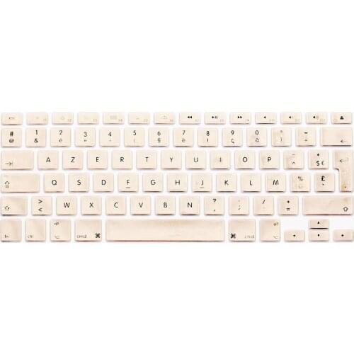 5PCS Gold AZERTY French UK Silicone Keyboard Cover Skin Protector for MacBook Pro air 13 15" 17" Air 13 with Retina Display